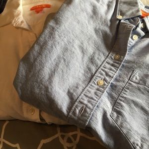 Get 2 for $20!!! Cotton blue & white oxford